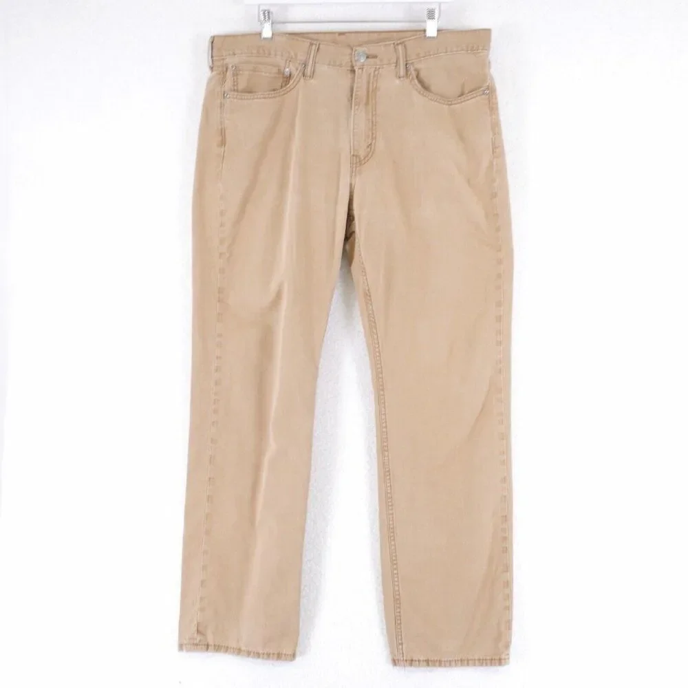 Levi's 514‎ Staight Fit Tan Denim Mid Rise Jeans 36/31 Tagged 36/32